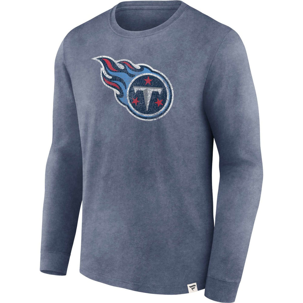 Tennessee Titans Washed Primary Long Sleeve T-Shirt - Heather Navy sale