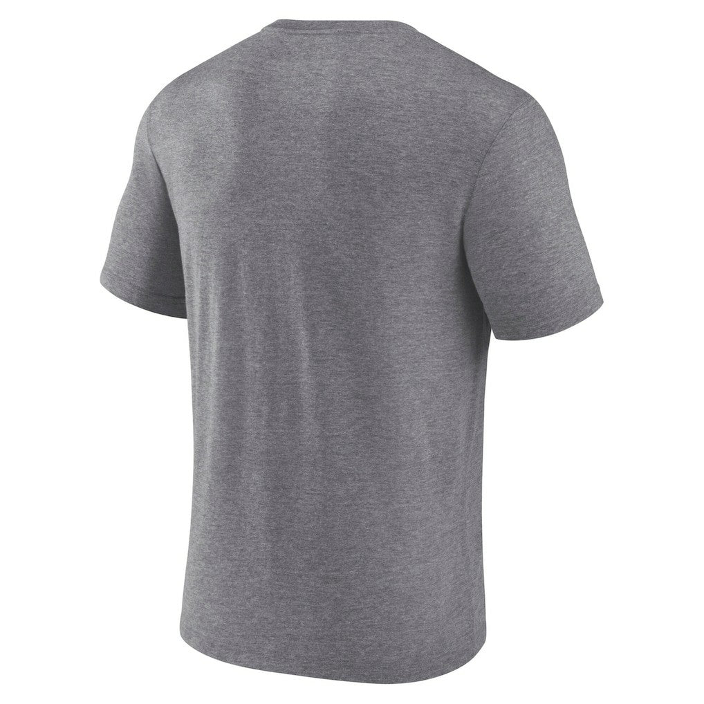 Las Vegas Raiders Warped Block Tri-Blend T-Shirt - Heather Gray for sale