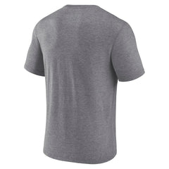 Las Vegas Raiders Warped Block Tri-Blend T-Shirt - Heather Gray for sale