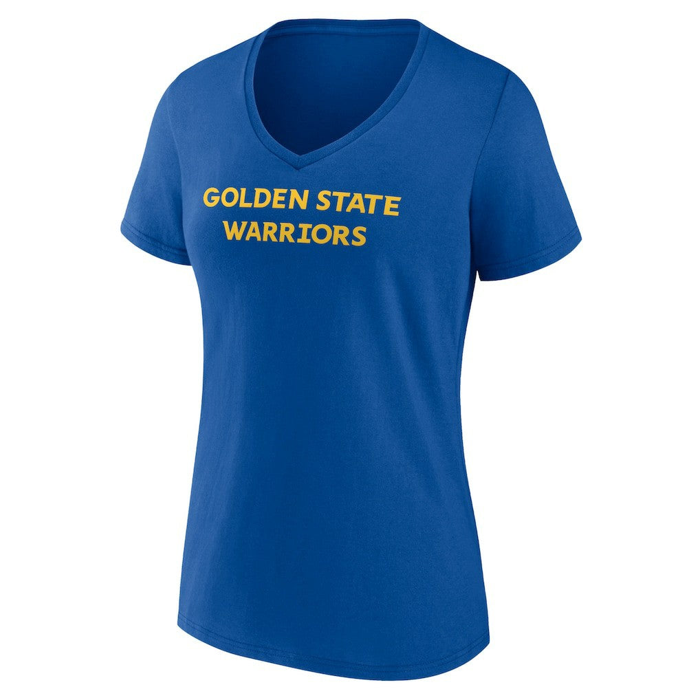 Golden State Warriors Women's Wordmark V-Neck T-Shirt sale - Royal outlet
