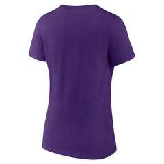 Los Angeles Lakers Women's Wordmark V-Neck T-Shirt - Purple outlet