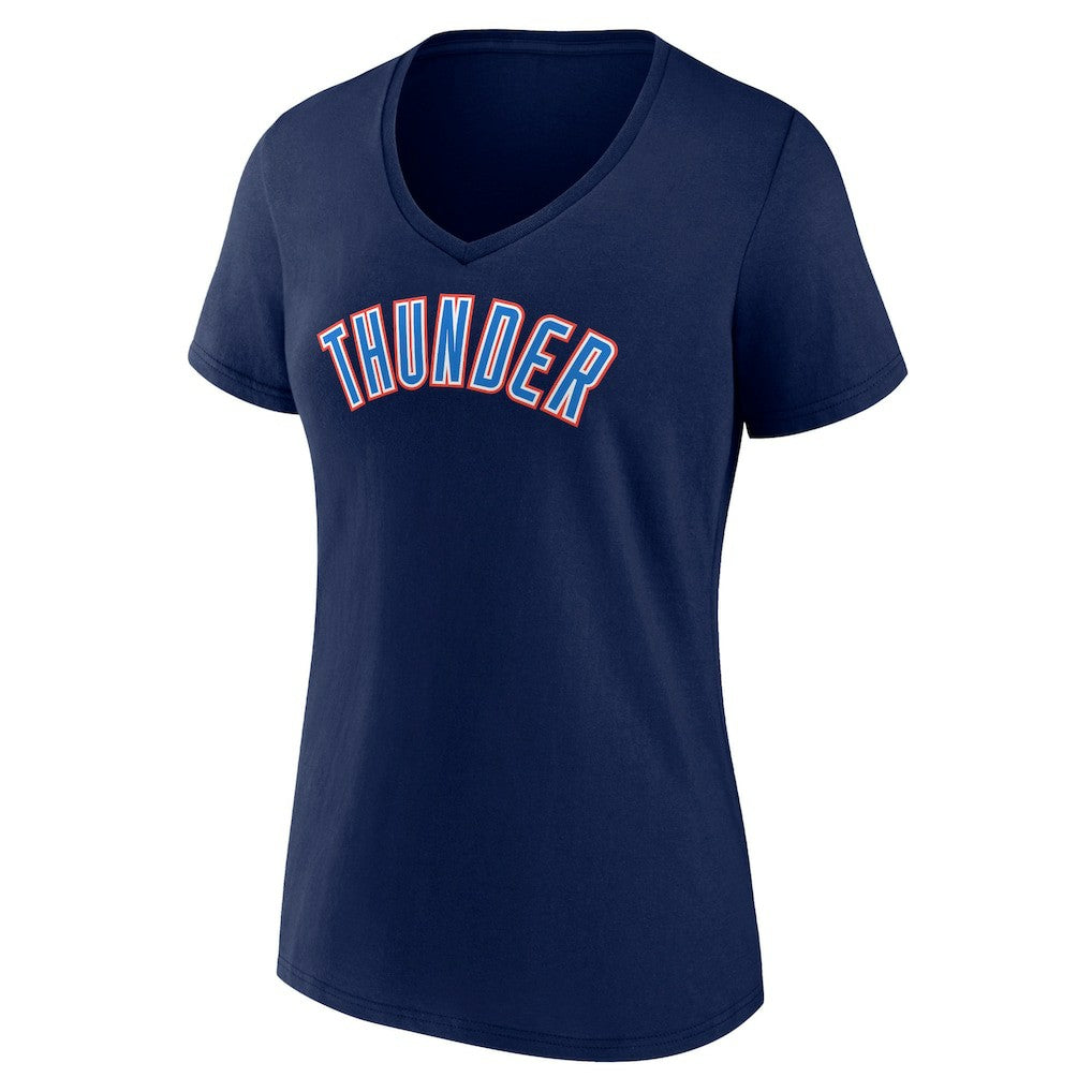 Oklahoma City Thunder Women's Wordmark V-Neck T-Shirt - Navy online