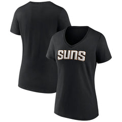 Phoenix Suns Women's Wordmark V-Neck T-Shirt - Black cheap