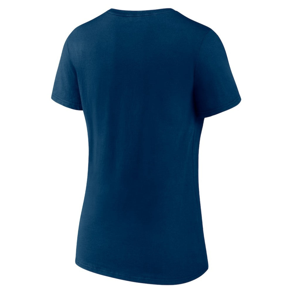 Seattle Kraken Women's Team Logo V-Neck T-Shirt - Navy T-shirts