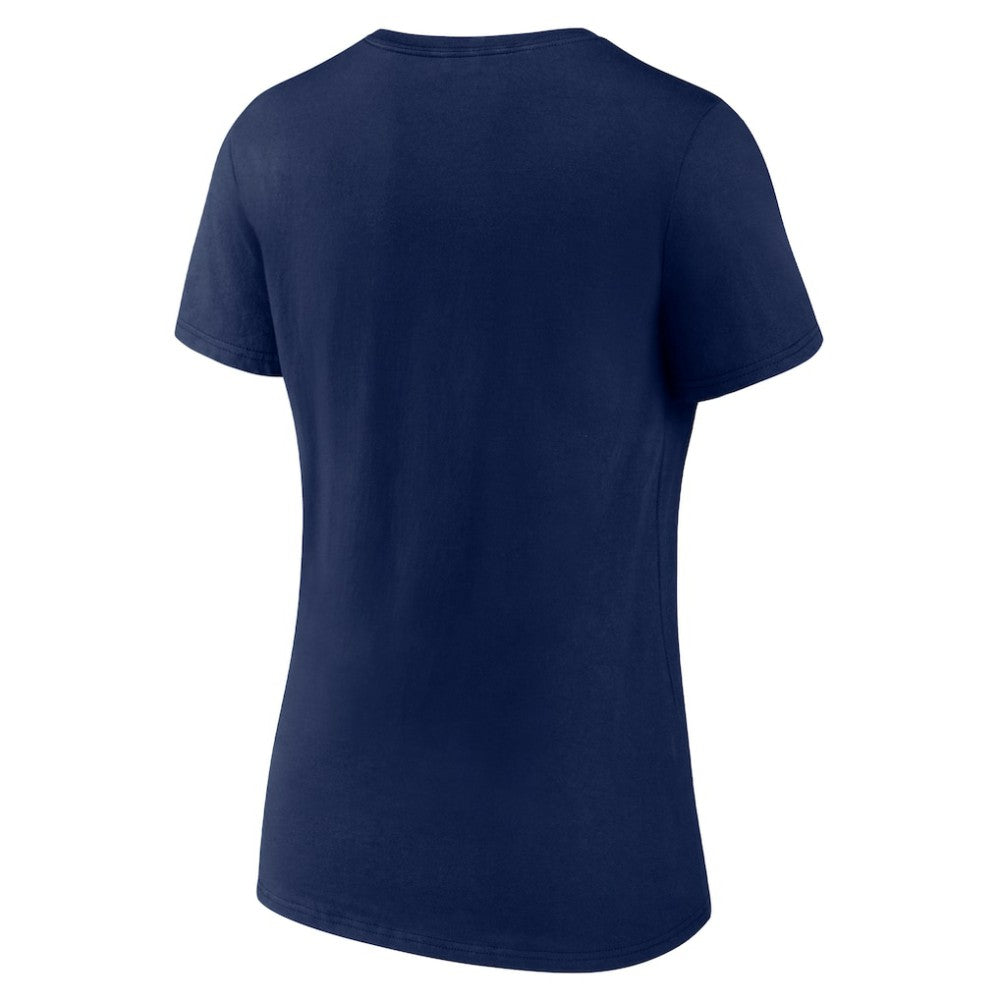 Winnipeg Jets Women's Team Logo V-Neck T-Shirt - Navy T-shirts