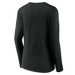 Vegas Golden Knights Women's Team Logo Long Sleeve V-Neck T-Shirt - Black T-shirts