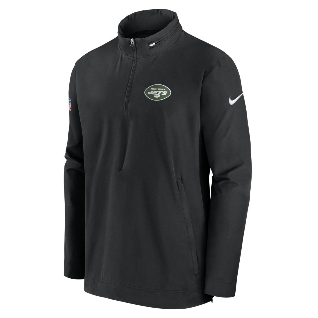 New York Jets Sideline Coach Half-Zip Jacket - Black sale