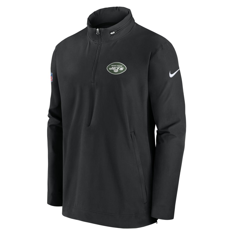 New York Jets Sideline Coach Half-Zip Jacket - Black sale