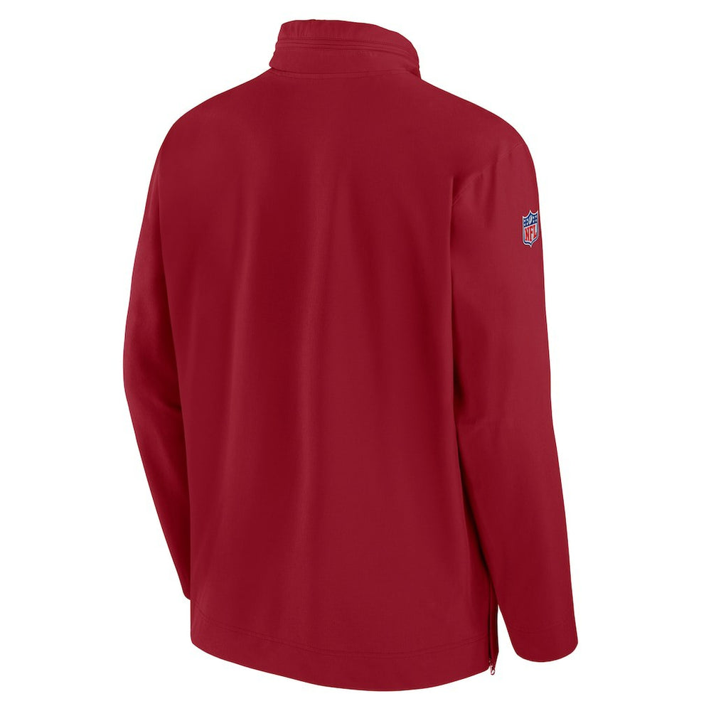 Arizona Cardinals Sideline Coach Half-Zip Jacket - Cardinal sale
