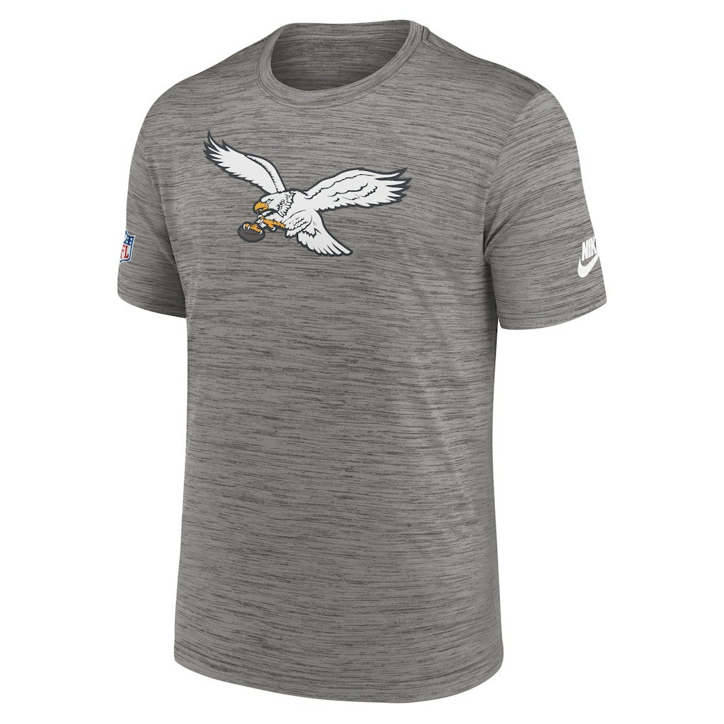Philadelphia Eagles Sideline Alternate Logo Performance T-Shirt - Heather Charcoal on sale