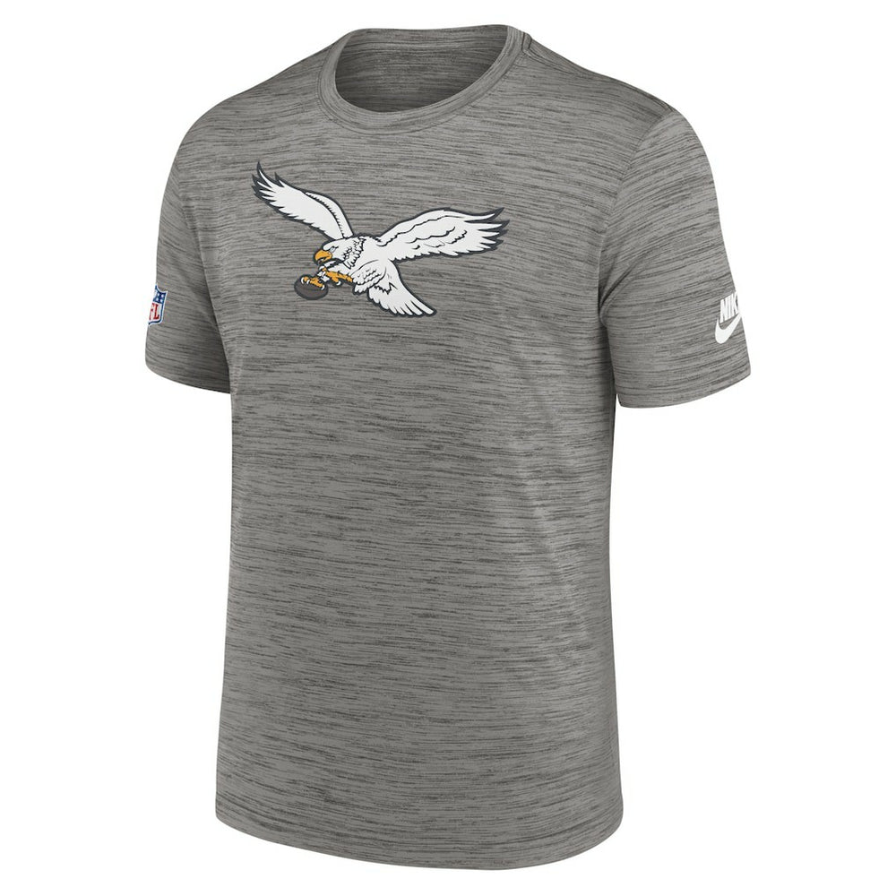 Philadelphia Eagles Sideline Alternate Logo Performance T-Shirt - Heather Charcoal on sale