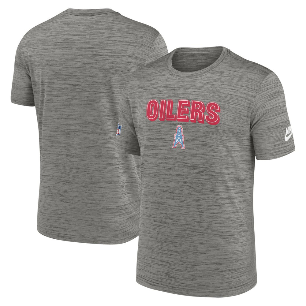 Tennessee Titans Oilers Throwback Sideline Alternate Performance T-Shirt - Heather Charcoal discount