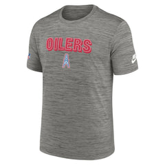 Tennessee Titans Oilers Throwback Sideline Alternate Performance T-Shirt - Heather Charcoal discount