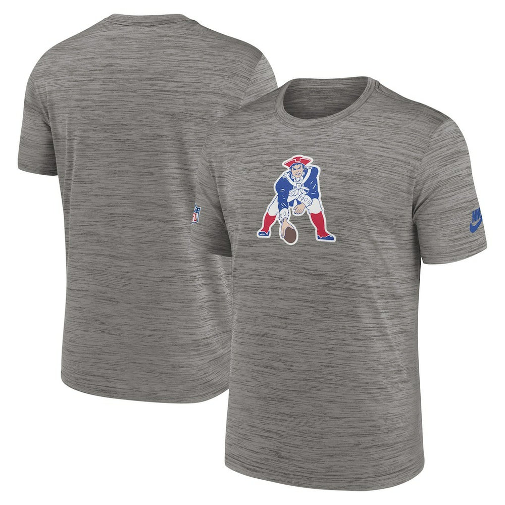 New England Patriots 2023 Sideline Alternate Logo Performance T-Shirt - Heather Charcoal online