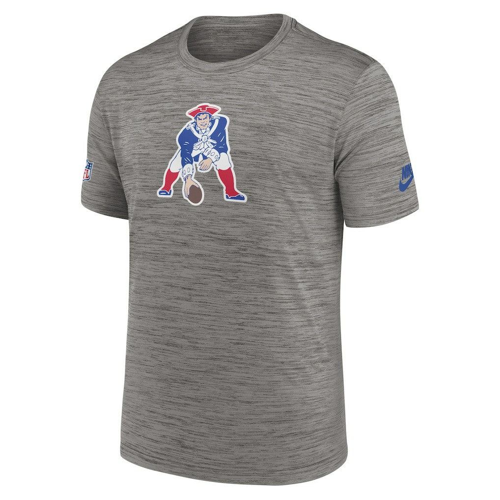 New England Patriots 2023 Sideline Alternate Logo Performance T-Shirt - Heather Charcoal online