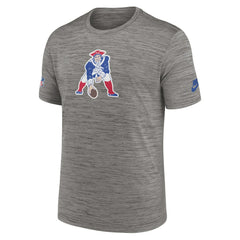 New England Patriots 2023 Sideline Alternate Logo Performance T-Shirt - Heather Charcoal online