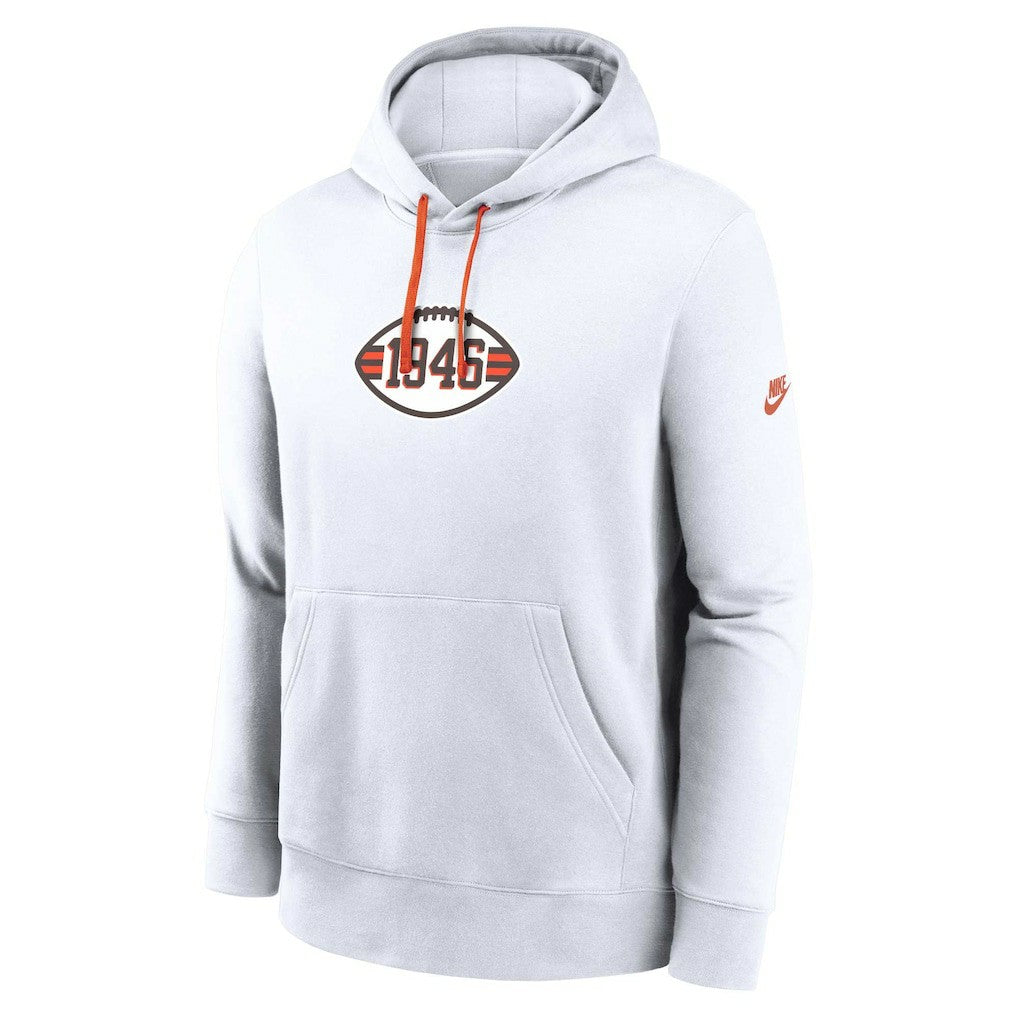 Cleveland Browns 2023 Sideline Club Alternate Tri-Blend Pullover Hoodie - White outlet