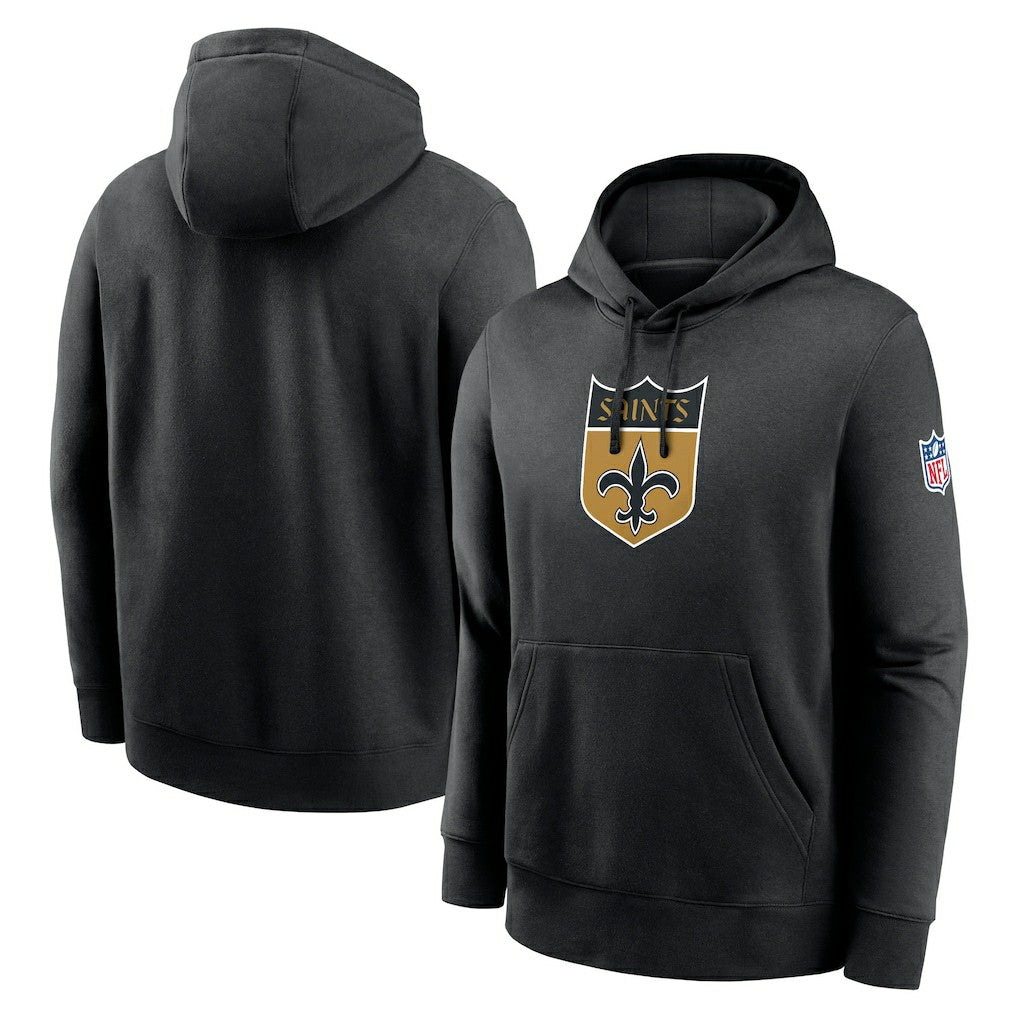New Orleans Saints 2023 Sideline Club Alternate Tri-Blend Pullover Hoodie - Black for sale