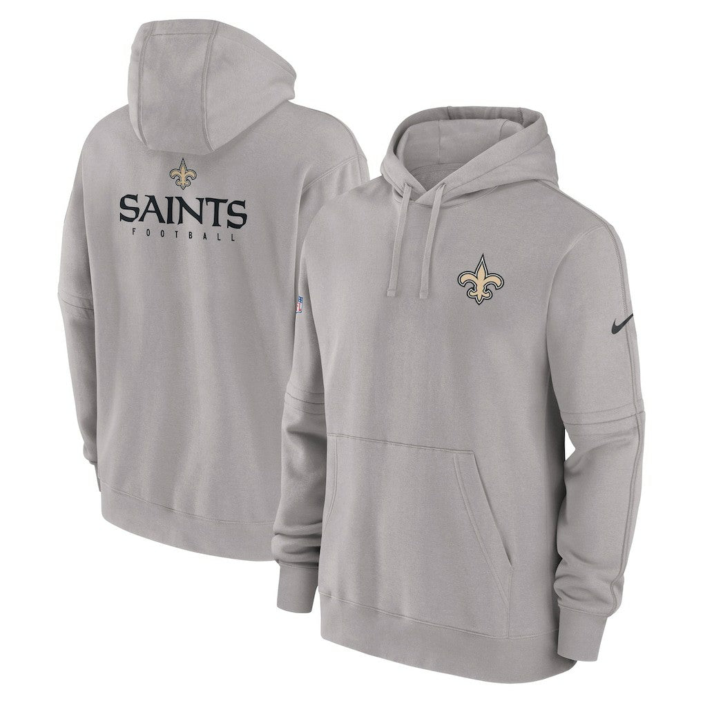 New Orleans Saints Sideline Club Fleece Pullover Hoodie - Gray cheap