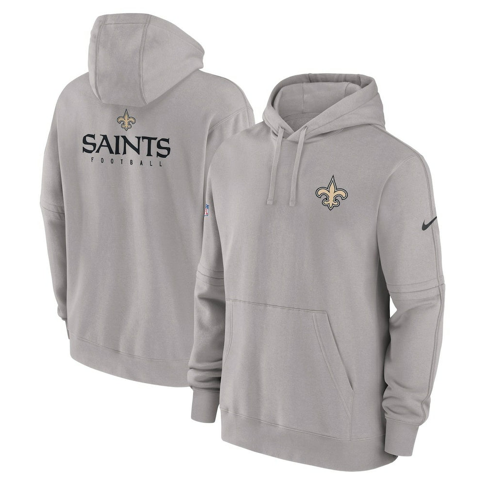 New Orleans Saints Sideline Club Fleece Pullover Hoodie - Gray cheap