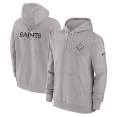 New Orleans Saints Sideline Club Fleece Pullover Hoodie - Gray cheap