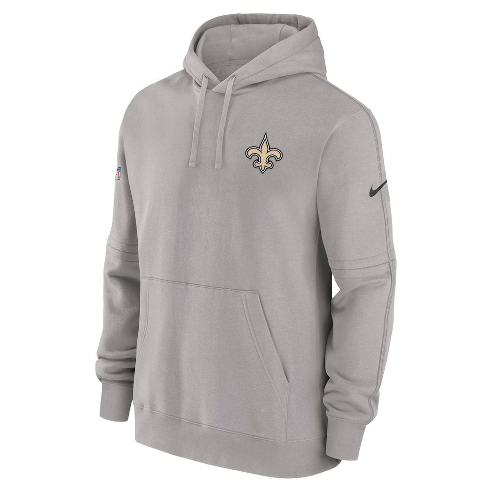 New Orleans Saints Sideline Club Fleece Pullover Hoodie - Gray cheap