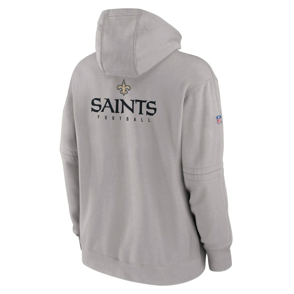New Orleans Saints Sideline Club Fleece Pullover Hoodie - Gray cheap