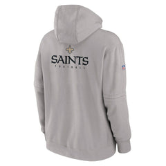 New Orleans Saints Sideline Club Fleece Pullover Hoodie - Gray cheap