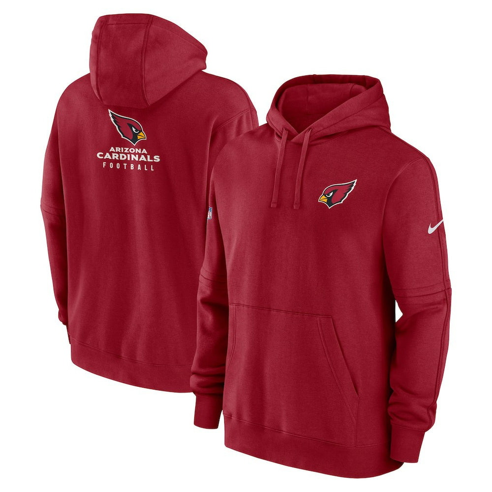 Arizona Cardinals Sideline Club Fleece Pullover Hoodie - Cardinal outlet