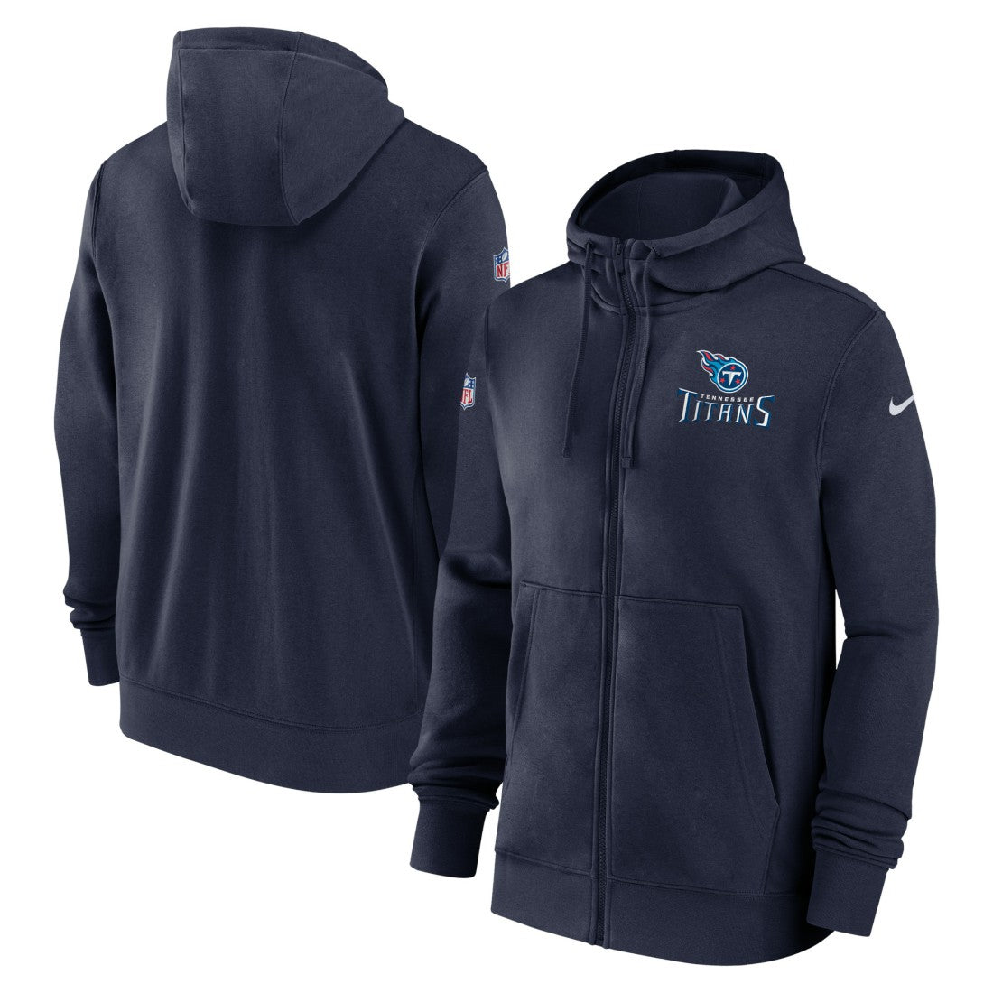 Tennessee Titans 2023/24 Sideline Club Full-Zip Hoodie - Navy outlet