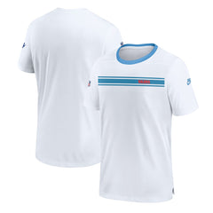 Tennessee Titans Oilers Throwback Sideline Coach Alternate Performance T-Shirt - White for sale