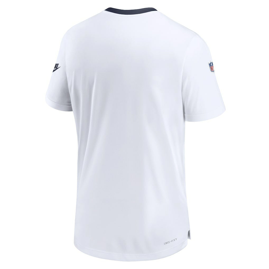 Dallas Cowboys Men's Sideline Coaches Alternate Performance T-Shirt - White on sale