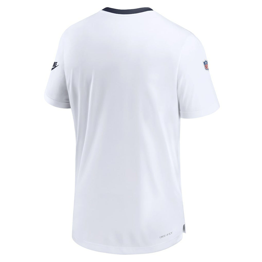 Dallas Cowboys Men's Sideline Coaches Alternate Performance T-Shirt - White on sale