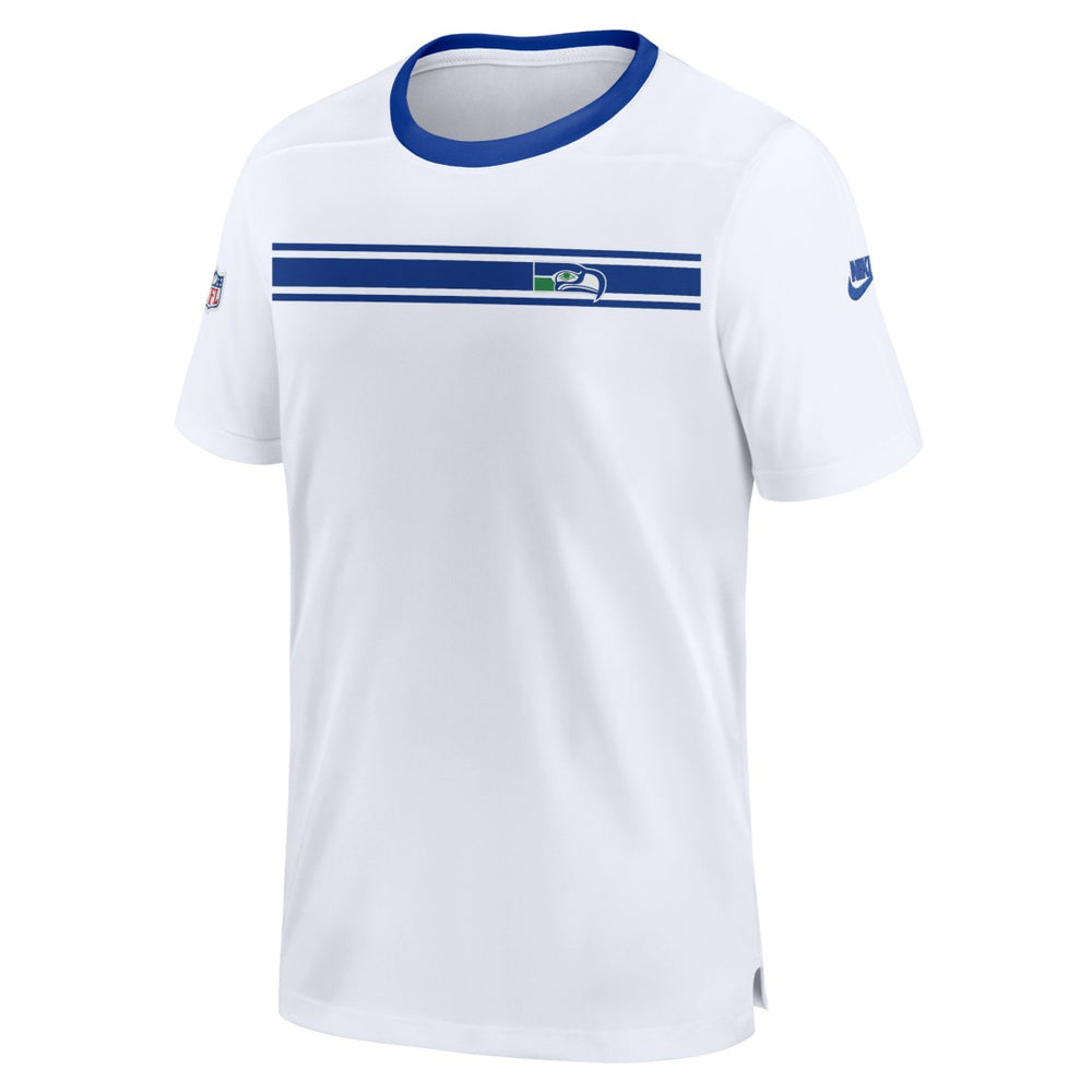 Seattle Seahawks Throwback Sideline Coaches Performance T-Shirt - White for sale