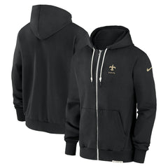 New Orleans Saints Sideline Performance Full-Zip Hoodie Jacket - Black online