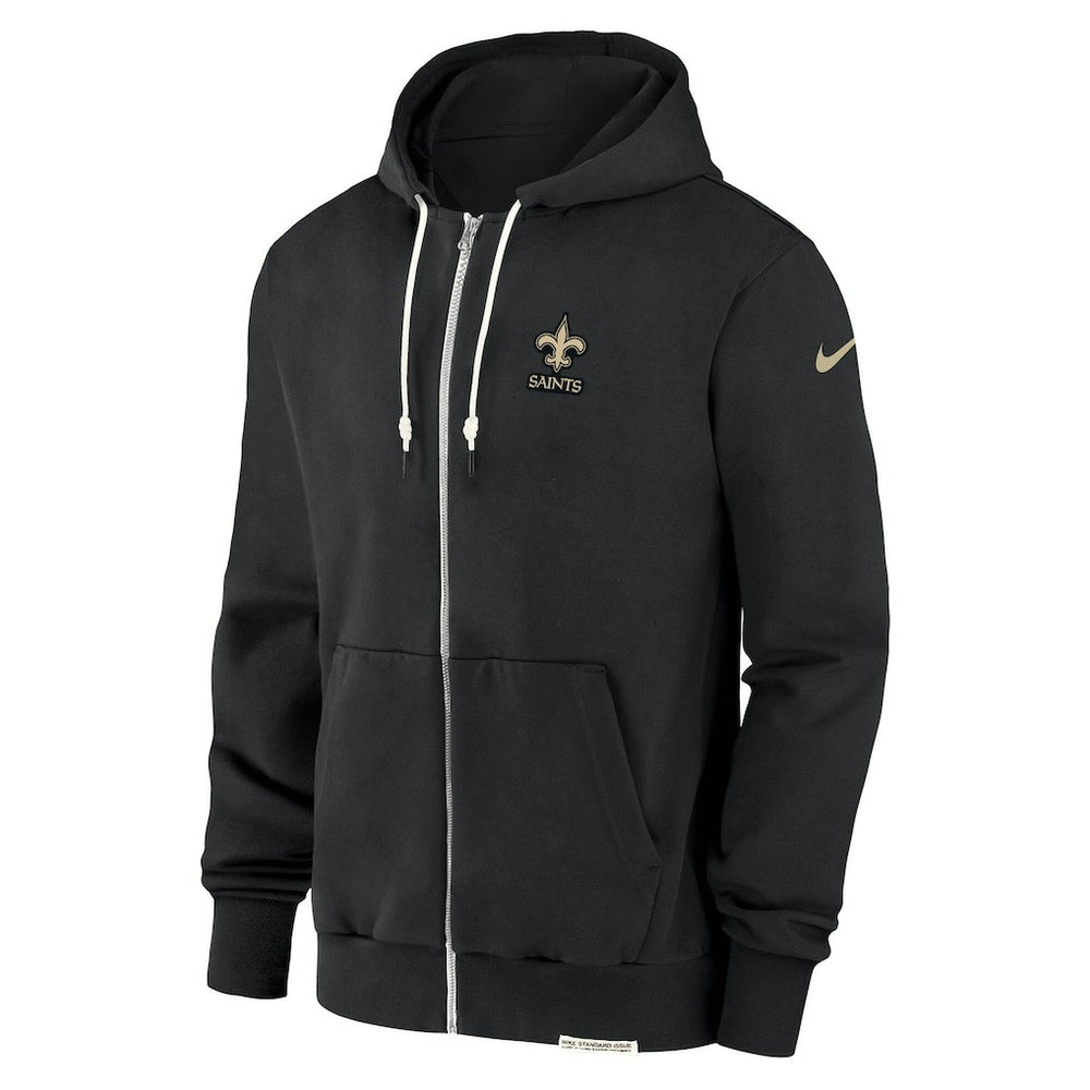 New Orleans Saints Sideline Performance Full-Zip Hoodie Jacket - Black online