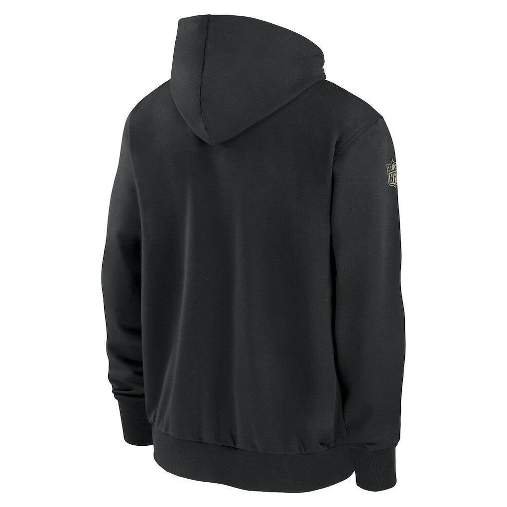 New Orleans Saints Sideline Performance Full-Zip Hoodie Jacket - Black online