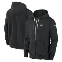 New York Jets Sideline Performance Full-Zip Hoodie Sweatshirt - Black on sale