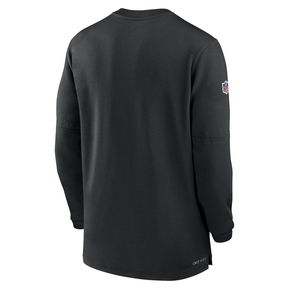 Pittsburgh Steelers 2023 Sideline Performance Long Sleeve Tri-Blend Quarter-Zip Top - Black sale