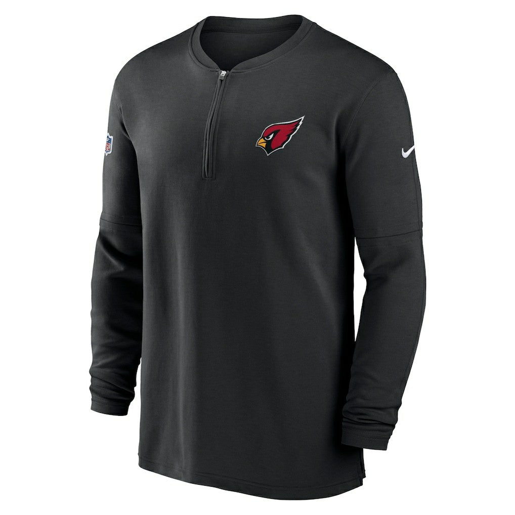 Arizona Cardinals 2023 Sideline Performance Long Sleeve Tri-Blend Quarter-Zip Top - Black online