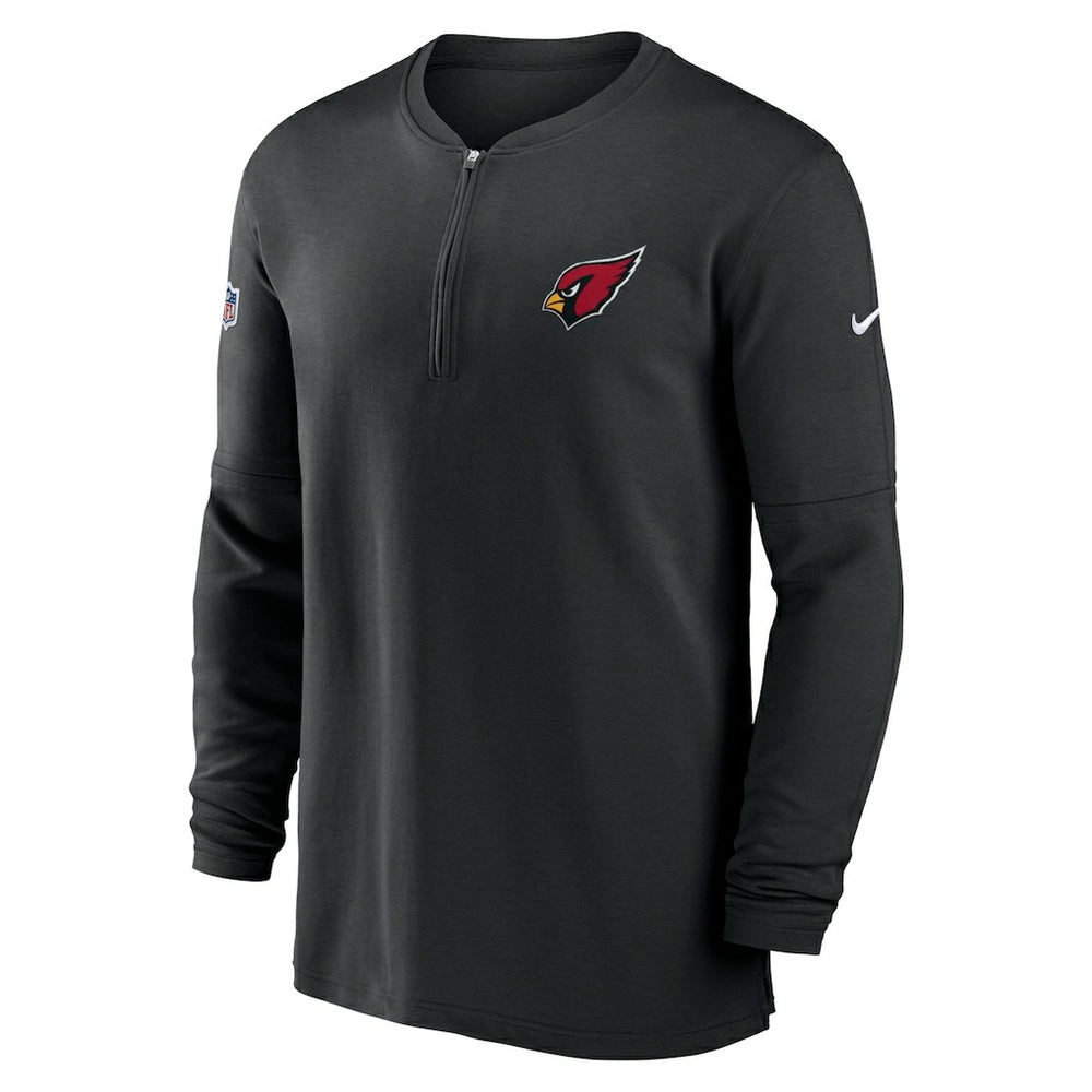 Arizona Cardinals 2023 Sideline Performance Long Sleeve Tri-Blend Quarter-Zip Top - Black online