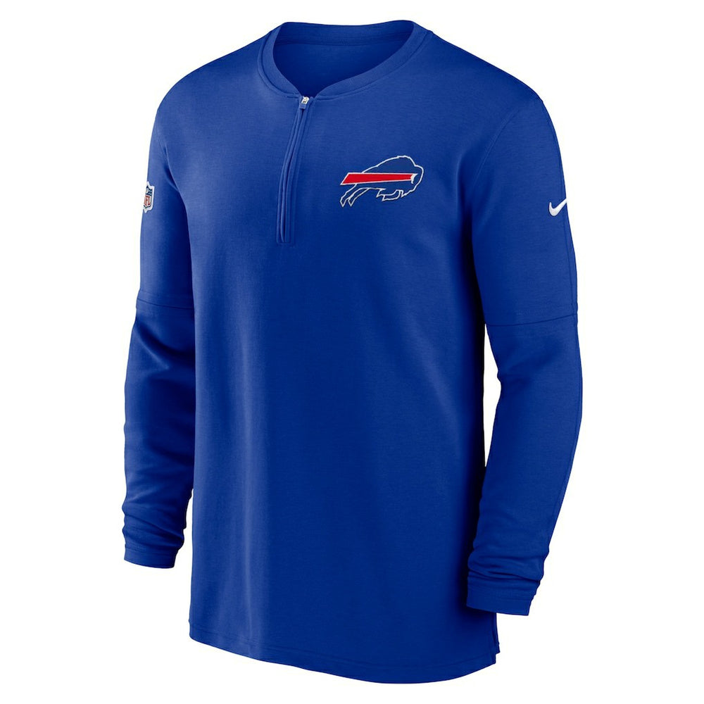 Buffalo Bills 2023 Sideline Performance Long Sleeve Tri-Blend Quarter-Zip Top - Royal sale