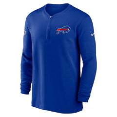 Buffalo Bills 2023 Sideline Performance Long Sleeve Tri-Blend Quarter-Zip Top - Royal sale