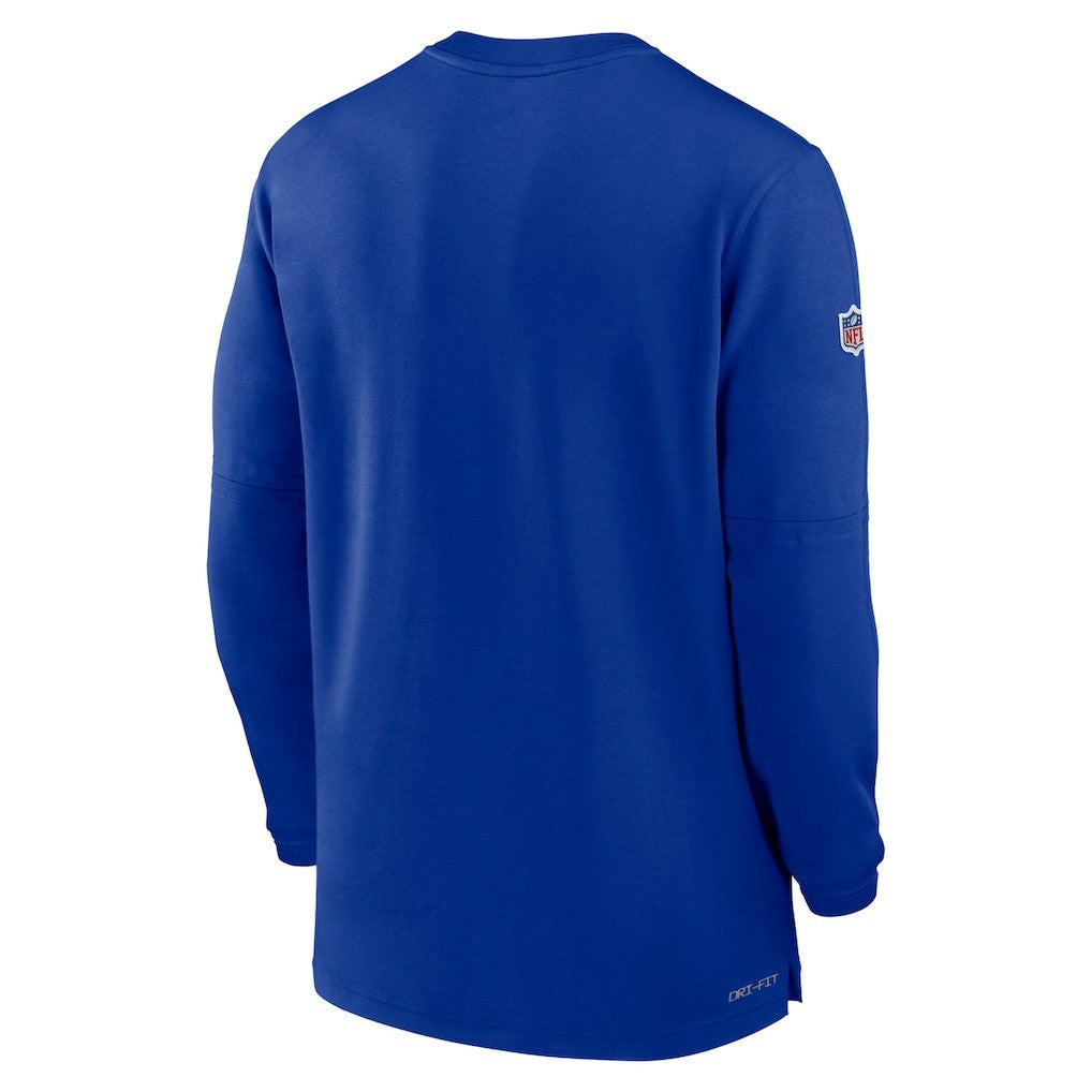 Buffalo Bills 2023 Sideline Performance Long Sleeve Tri-Blend Quarter-Zip Top - Royal sale