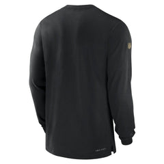New Orleans Saints 2023 Sideline Performance Long Sleeve T-Shirt - Black sale