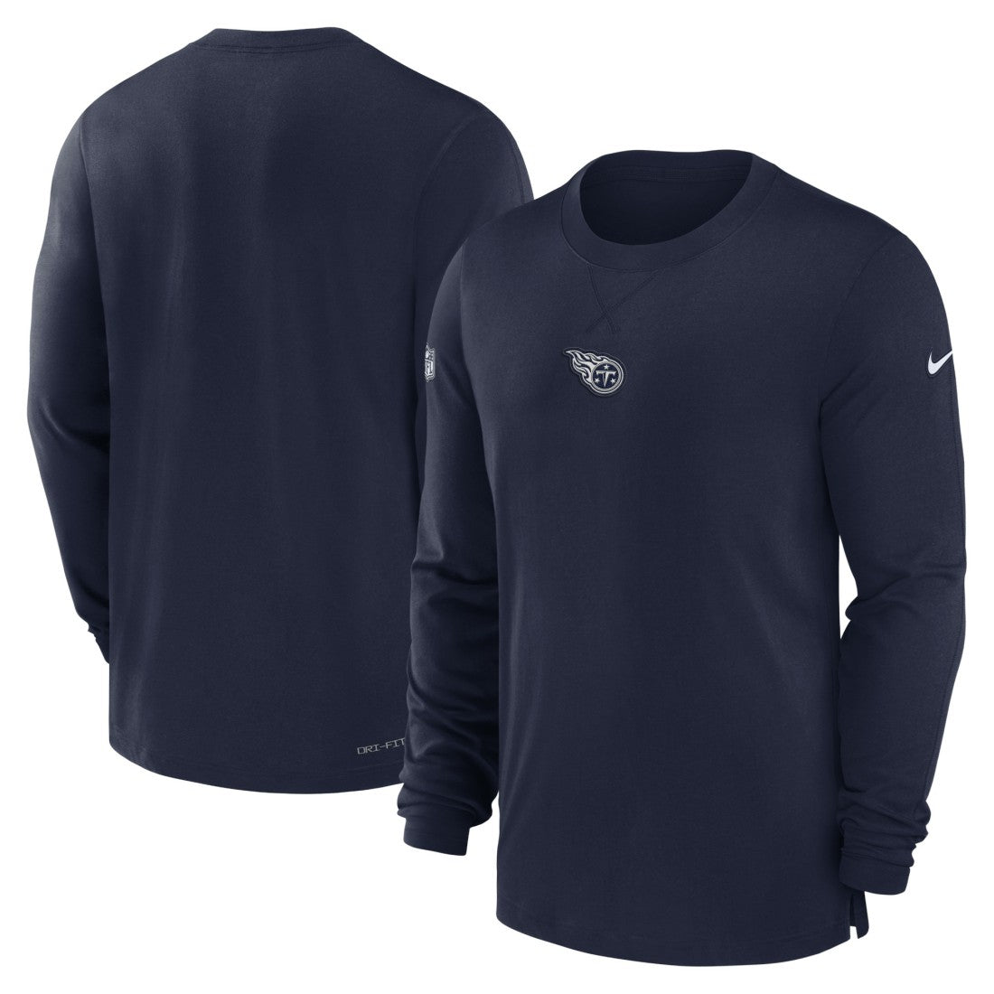 Tennessee Titans 2023 Sideline Performance Long Sleeve T-Shirt - Navy on sale