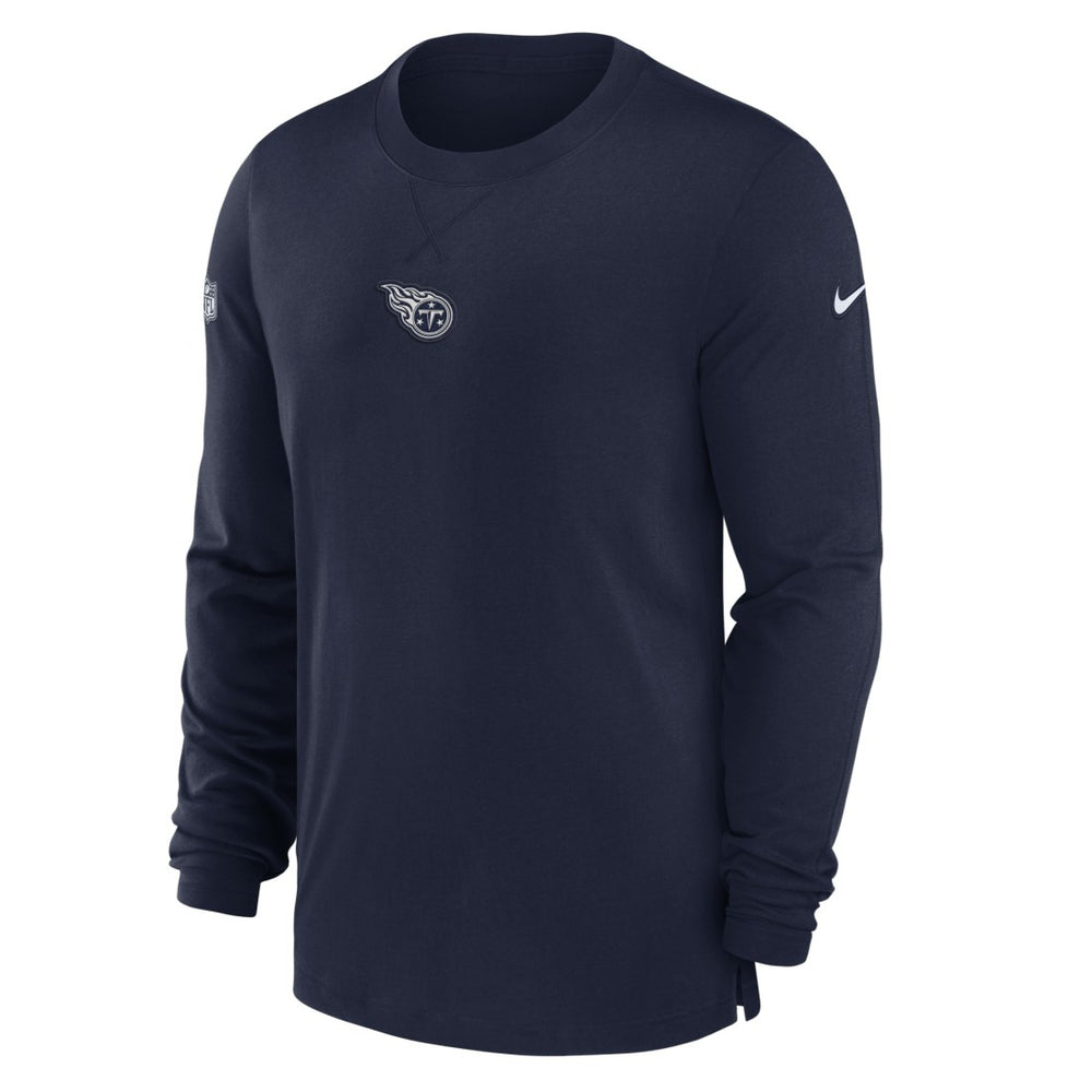 Tennessee Titans 2023 Sideline Performance Long Sleeve T-Shirt - Navy on sale