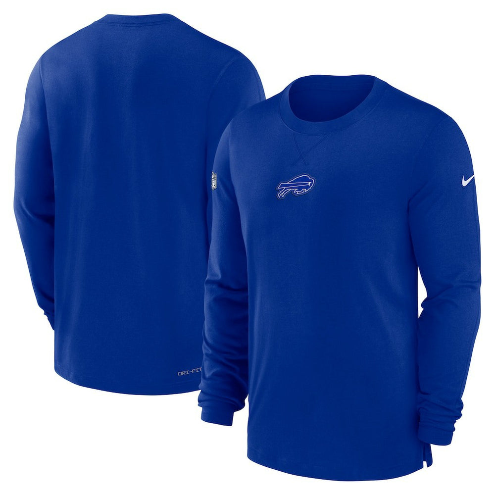 Buffalo Bills 2023 Sideline Performance Long Sleeve T-Shirt - Royal discount