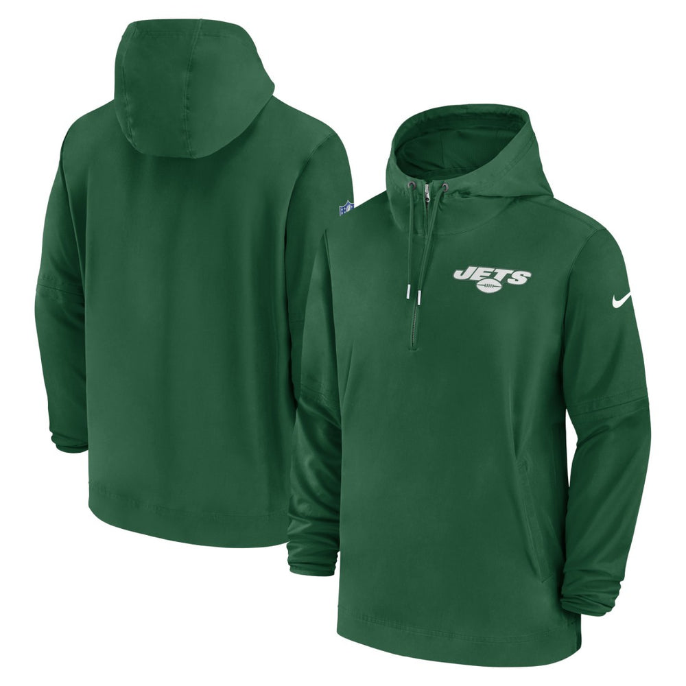 New York Jets Sideline Half-Zip Hoodie - Green online