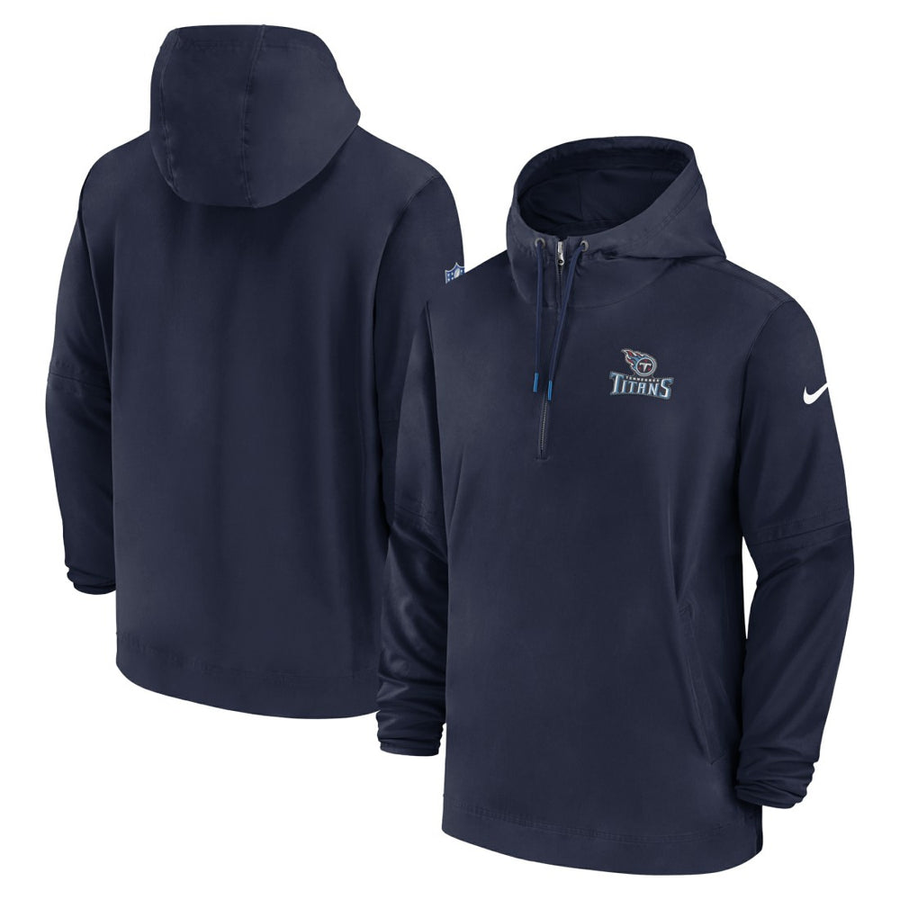 Tennessee Titans Sideline Half-Zip Hoodie - Navy discount
